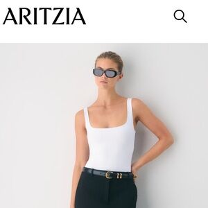 Aritzia Babaton White Bodysuit for Women